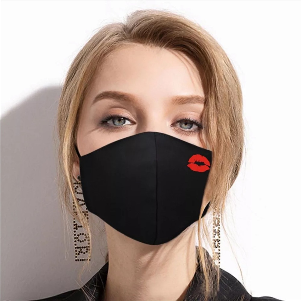 NWT Red Lip sexy face mask